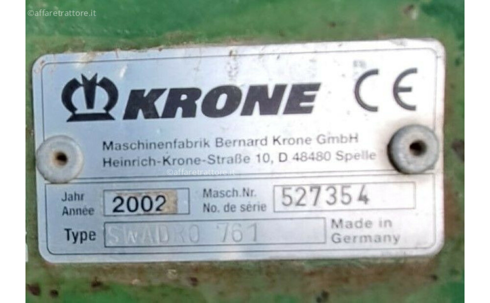 Krone SWADRO 761 Used - 6