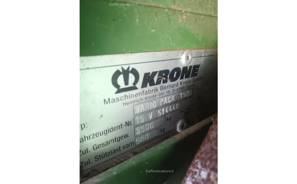 Krone Variopack 1500 MC Used - 3