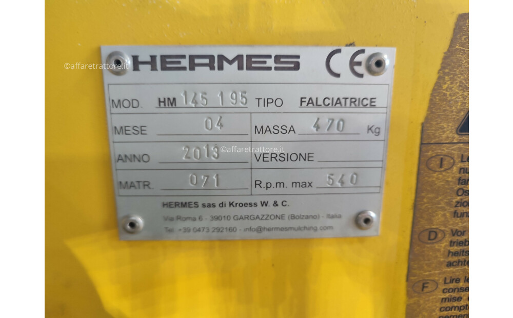 Hermes Falciatrice Mulching per vigneti e frutteti New - 3