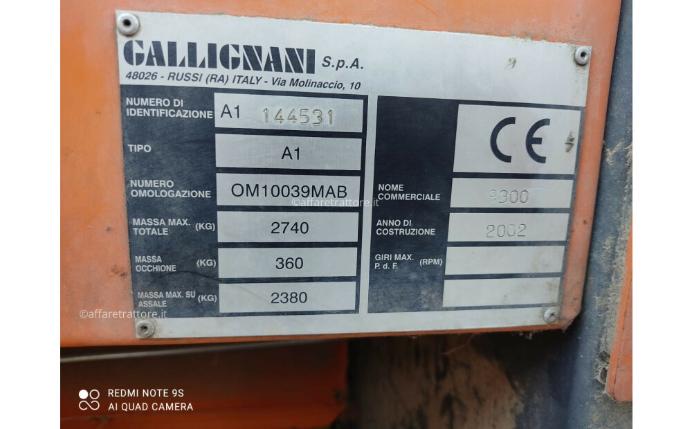 Gallignani 9300 Used - 2