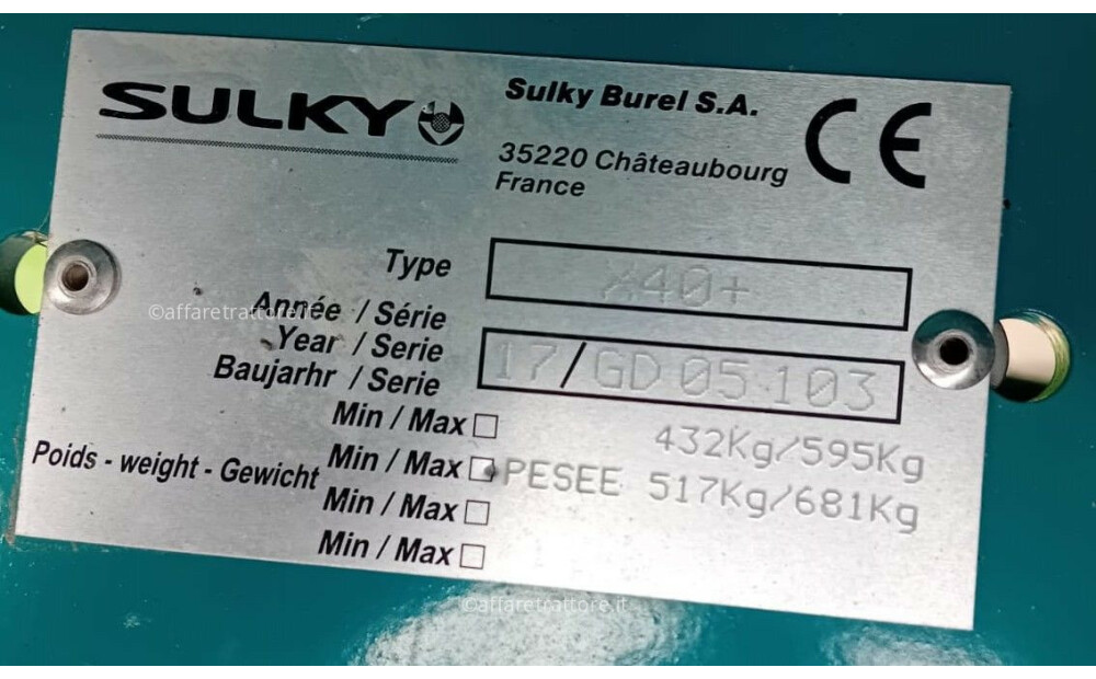 Sulky X 40 + ECONOV Used - 8