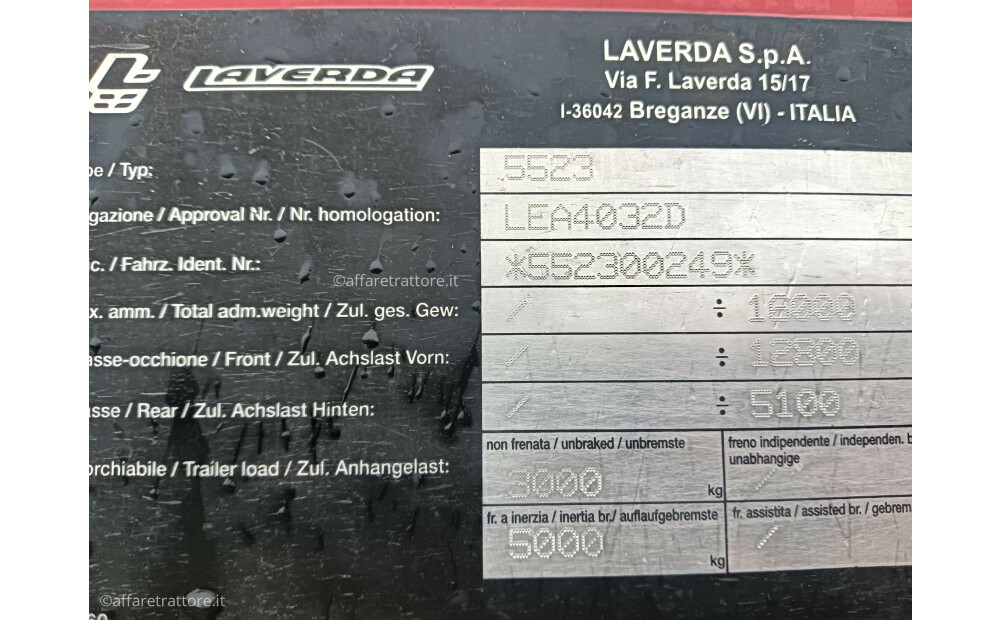 Laverda 304LS 4WD Used - 14