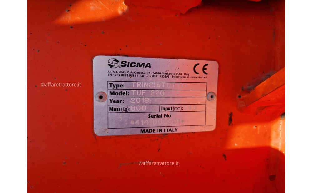 Sicma TUF 220 TRINCIATUTTO Used - 2