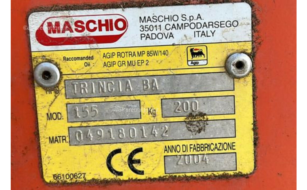 Maschio FIXED SHREDDER BA 155 MASCHIO (PM10819) Used - 6