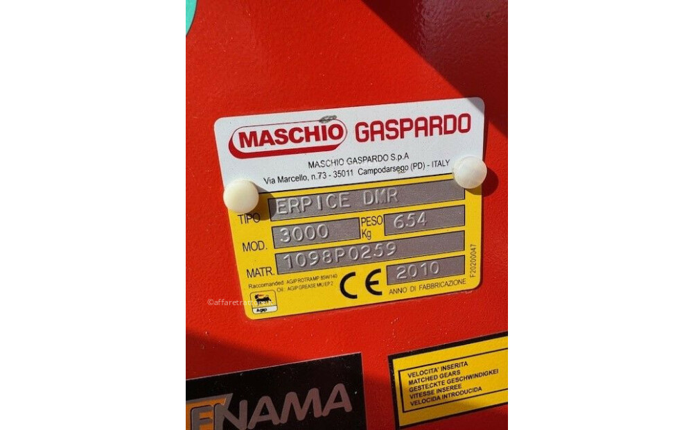 Gaspardo Dama 3000/24 Disc + Male DMR 3000 Packer Used - 3