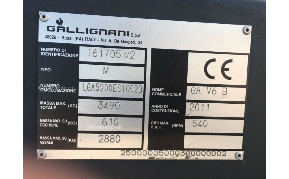 Gallignani GAV 6 PROFI Used - 7