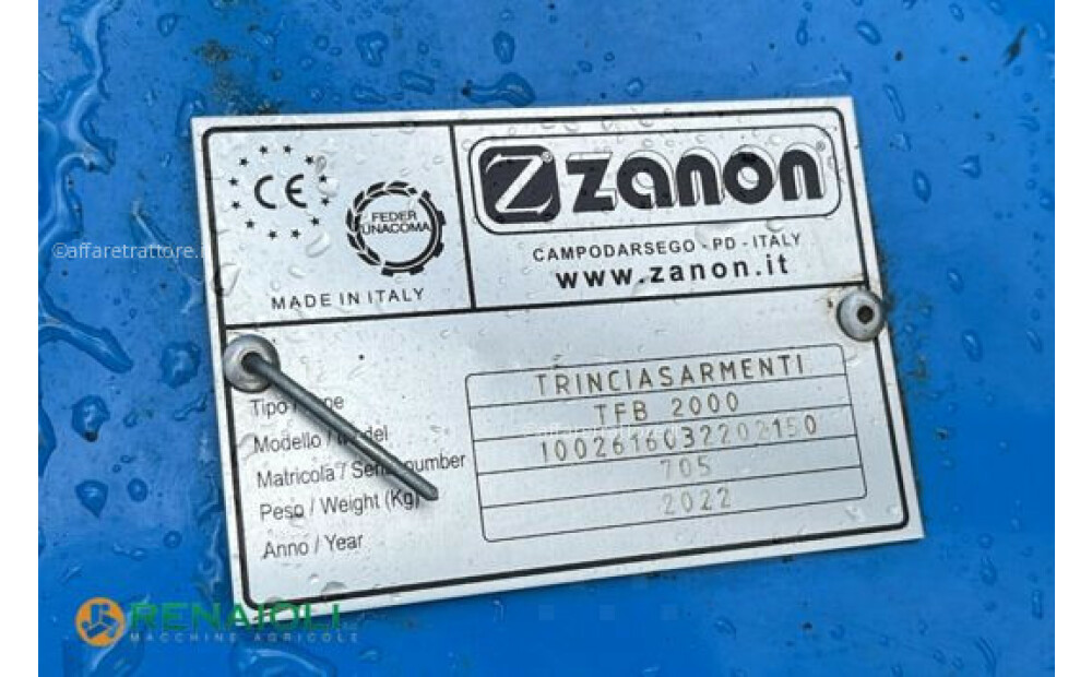 Zanon TFB 2000 SHREDDER + INTER-ROW HEAD IT-PRO ZANON (OS8698) Used - 6