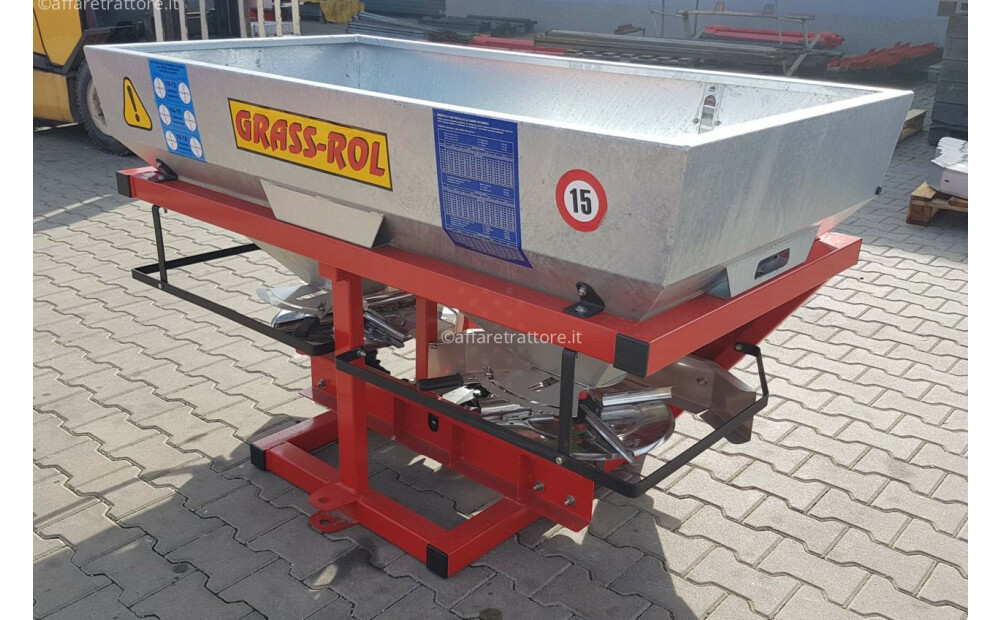 Grass-Rol Düngerstreuer / Fertilizer spreader / Epandeur d&#039;engrais / Spandiconcime / Разбрасыватель минеральных удобрений / Rozsiewacz nawozu 600 l Nowy - 3