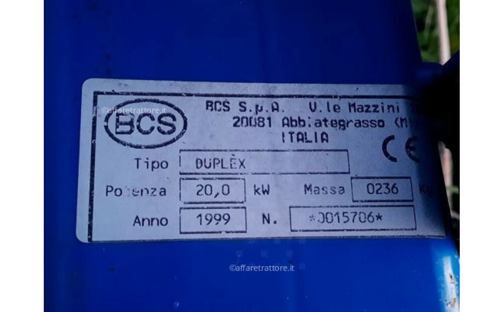 BCS DUPLEX 220 Used - 6