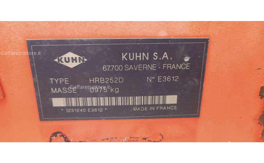 Kuhn HRB252D Rotary Harrow Used with Spike Roller - 4