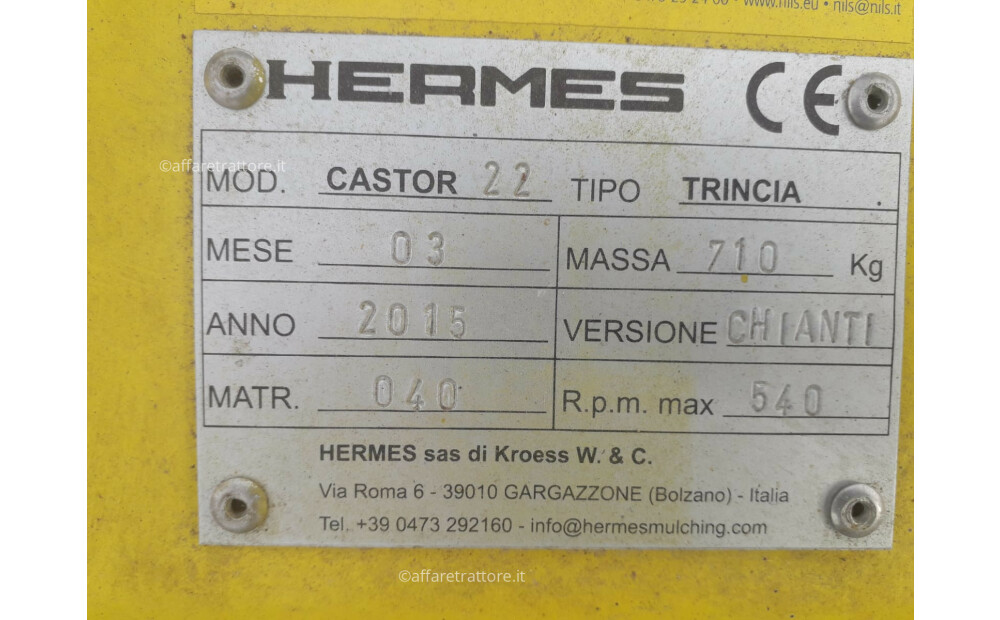 Hermes Castor Chianti Shredder mt 2.20 - 4