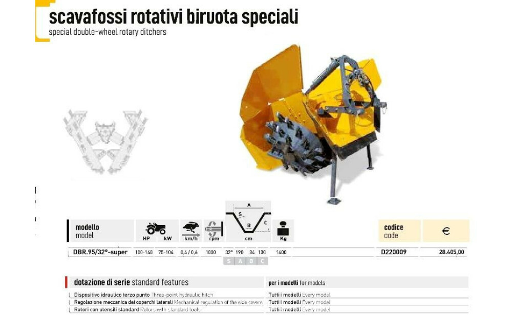 DONDI DBR 95 SUPER DITCHING MACHINE Used - 8