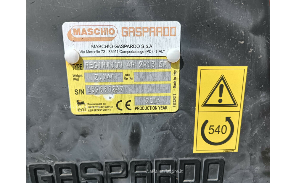 Maschio Gaspardo REGINA 300 Used - 2