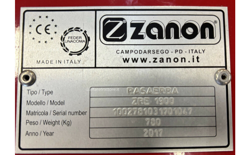 ZANON Variable width lawnmower ZRE 1900 - 6