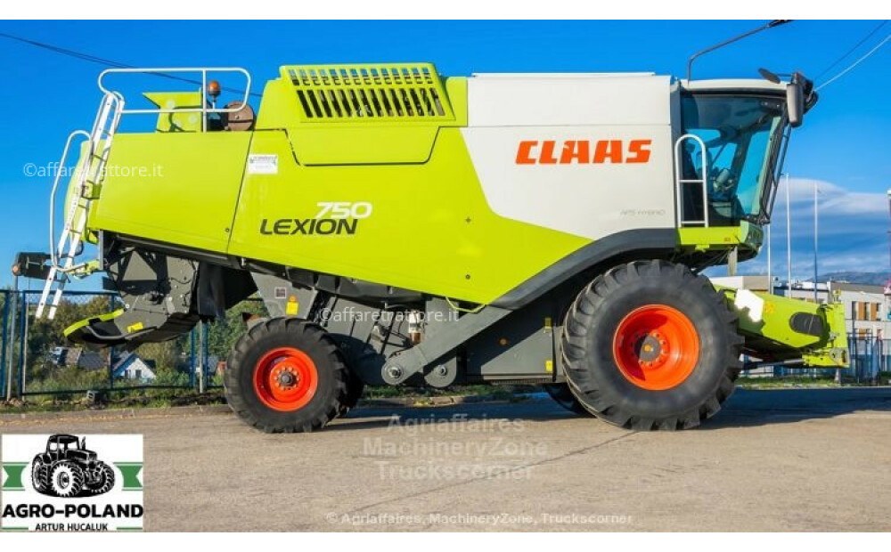 Claas LEXION 750 - ANNO 2012 - 1650 h - 7.5 M Used - 9