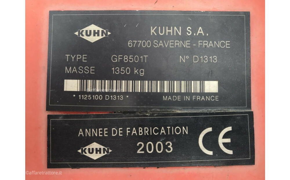 Kuhn GF 8501 T Used - 7