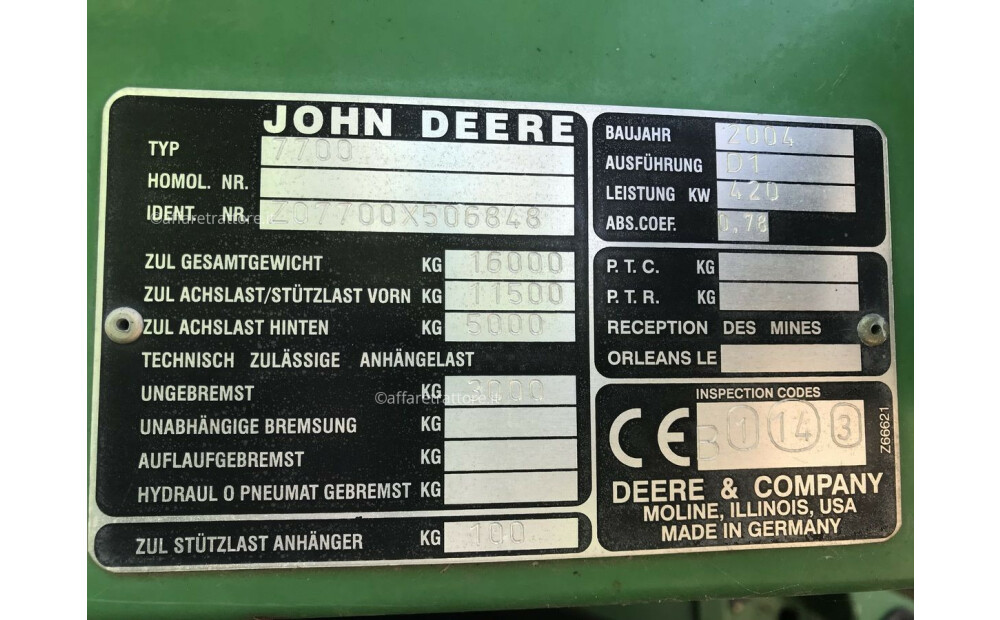 John Deere 7700 Used - 9