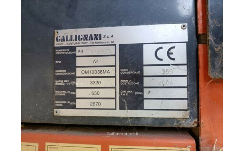 Gallignani 355 LR ROTOR Used - 5