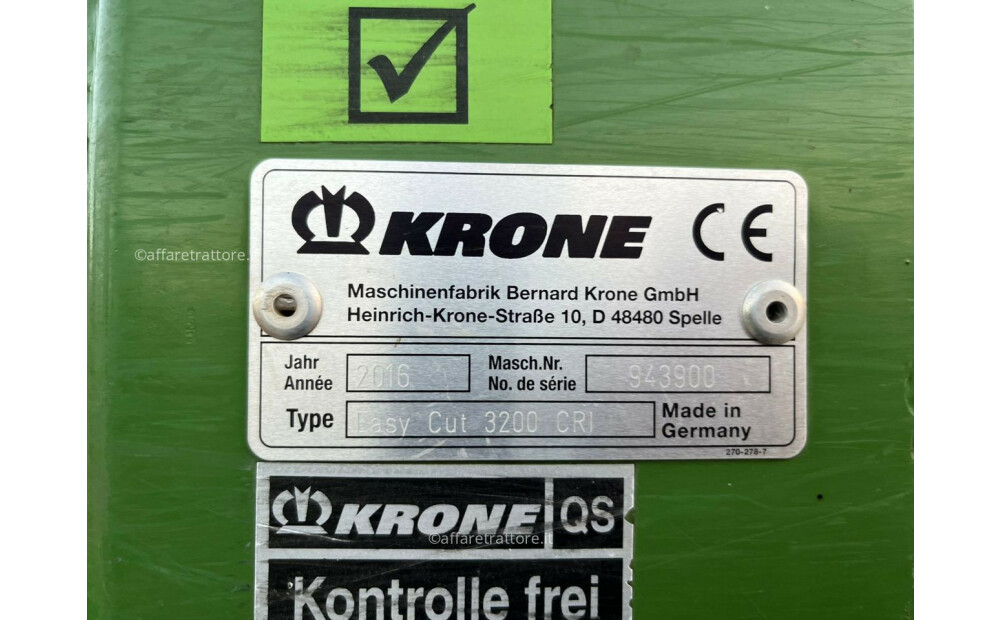 Krone Easy cut 3200 cri Used - 3