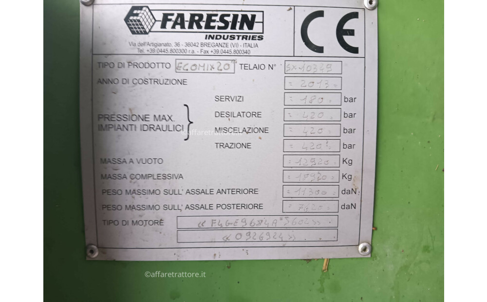 Faresin ECOMIX 20M3 Used - 3