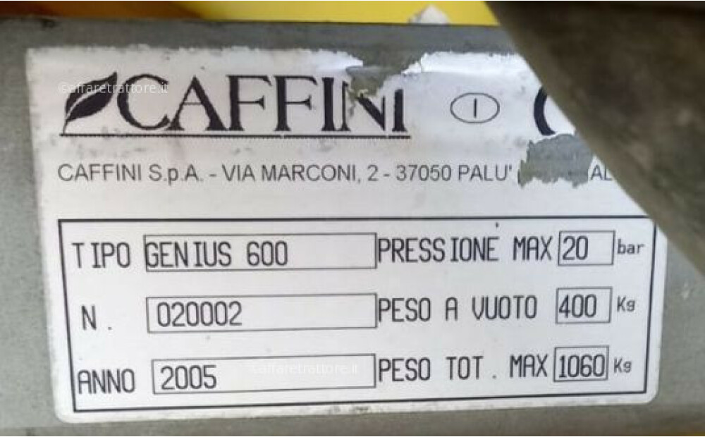 Caffini EUROTECH GENIUS 600 Used - 6