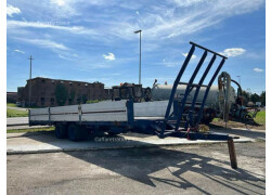 Used 2-axle agricultural flatbed, close-coupled, biga type